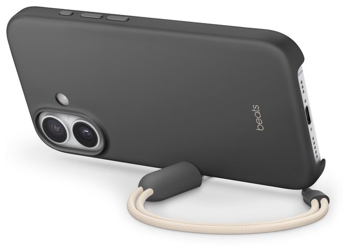 Cover für Apple iPhone 17  Beats Kickstand Case mit MagSafe (Granit, Grau) 