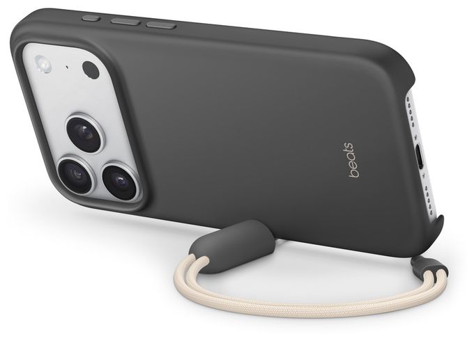 Cover für Apple iPhone 17 Pro  Beats Kickstand Case mit MagSafe (Granit, Grau) 