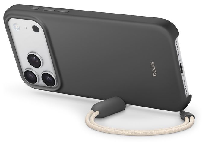 Cover für Apple iPhone 17 Pro Max  Beats Kickstand Case mit MagSafe (Granit, Grau) 