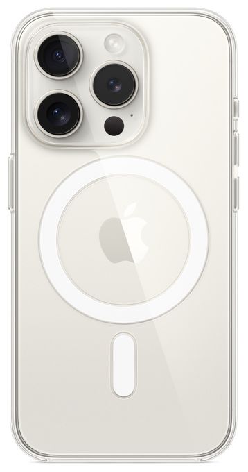 Cover für Apple iPhone 15 Pro  Clear Case mit MagSafe (Transparent) 