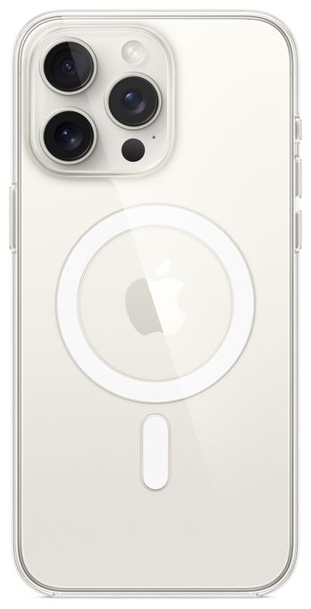 Cover für Apple iPhone 15 Pro Max  Clear Case mit MagSafe (Transparent) 
