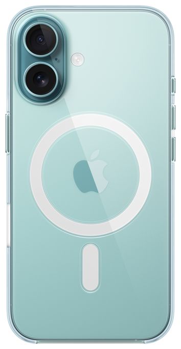 Cover für Apple iPhone 16  Clear Case mit MagSafe (Transparent) 