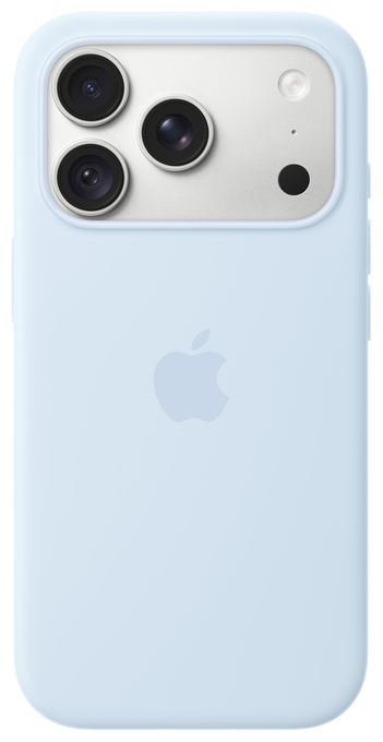 iPhone 18 Pro Silikon Case mit MagSafe - Klarblau 