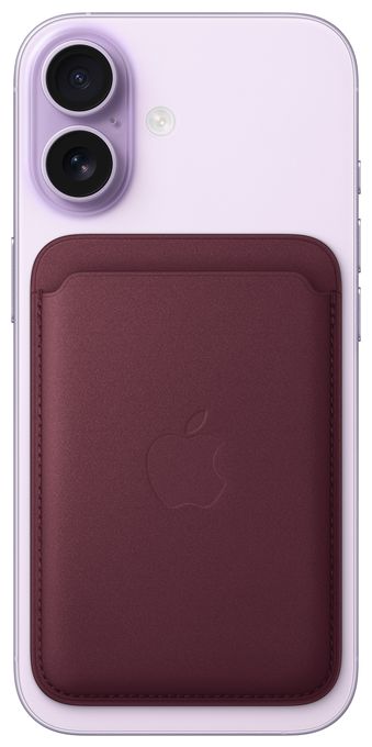 iPhone Feingewebe Wallet mit MagSafe – Magenta 