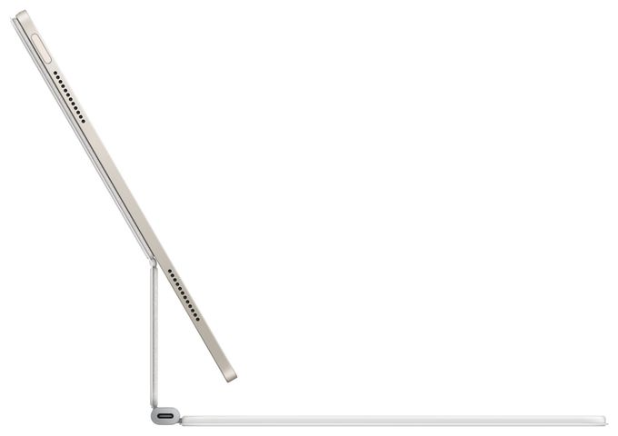 für Apple iPad Air 13" (M3) iPad Air 13" (M2) bis 33 cm (13")  Magic Keyboard (Weiß) 