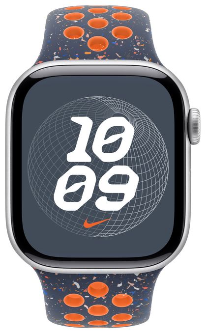 Armband M/L Apple Watch Models 38mm, 40mm, 41mm  MC2F4ZM/A (Blau, Orange) 