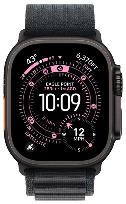 Armband L Apple Watch Models 44mm 45mm 46mm 49mm  MG9J4ZM/A (Schwarz) 