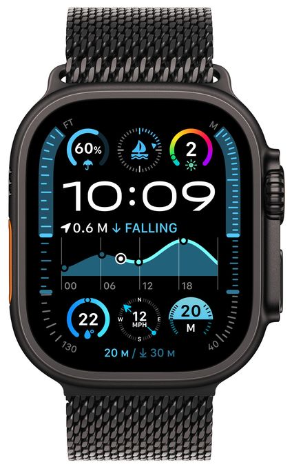 Armband S Apple Watch Models 44mm 45mm 46mm 49mm  MXKF3ZM/A (Schwarz) 