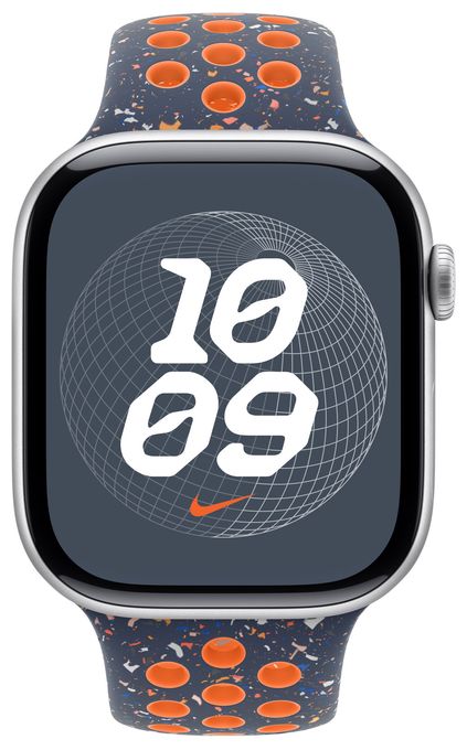 Armband M/L Apple Watch Models 44mm, 45mm, 46mm, 49mm  MYLC3ZM/A (Blau, Orange) 
