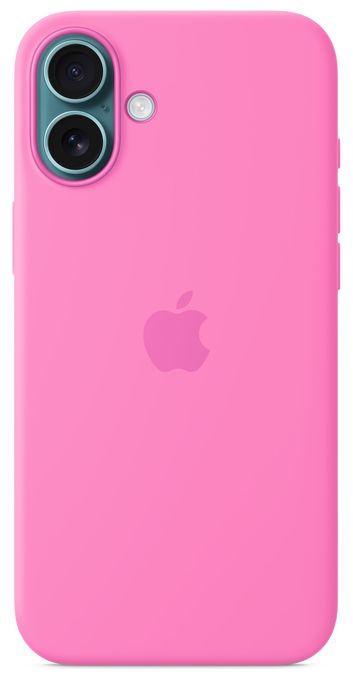 Cover für Apple iPhone 16 Plus  Silikon Case mit MagSafe (Pink) 