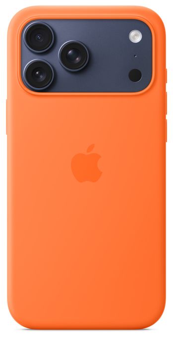 Cover für Apple iPhone 17 Pro Max  Silikon Case mit MagSafe (Orange) 
