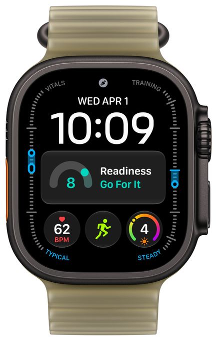 Verlängerung für 49 mm Ocean Armband Halbtransparentes Seegrasgrün - Titan Schwarz 