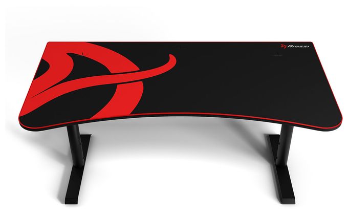Gamingtisch bis 80 kg  Arena (Schwarz/Rot) 