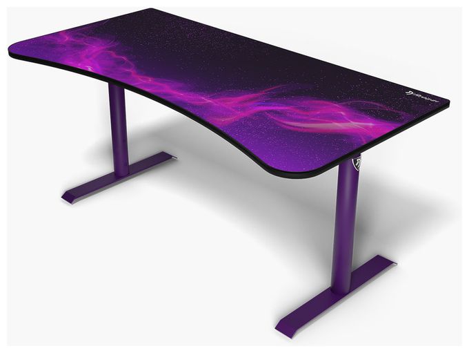 bis 80 kg  Arena Gamingtisch (Schwarz, Violett) 