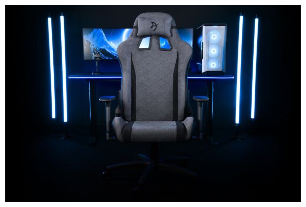 Gamingstuhl bis 120 kg Avanti Ash Soft Fabric 