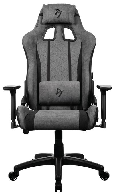 Gamingstuhl bis 120 kg (Grau) Avanti Soft Fabric 
