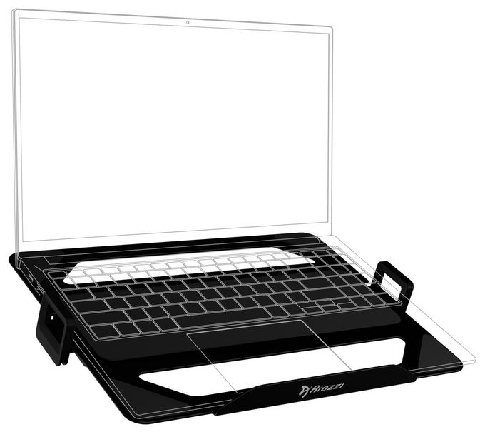 Laptop-Ständer  AZ-ALZARE-LH-BK (Schwarz) 