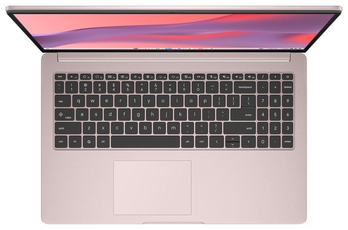 Full HD Notebook 39,6 cm (15.6 Zoll) 8 GB RAM 128 GB eMMC ChromeOS Intel N  Chromebook CX1505CTA-S70268 (Pink) 