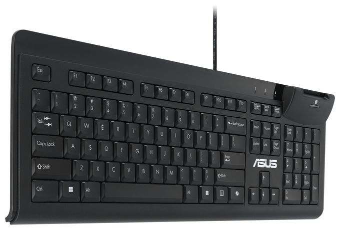 Heimbüro Tastatur USB  KU100 Smart Card (Schwarz) 