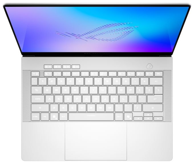 WQXGA+ Notebook 35,6 cm (14 Zoll) 2880 x 1800 Pixel 64 GB Ram 2 TB SSD Windows 11 Home Intel Core Ultra 9 max. 4,9 GHz NVIDIA GeForce RTX 5070 Ti  ROG Zephyrus GU405AR-SY035W (Weiß) 