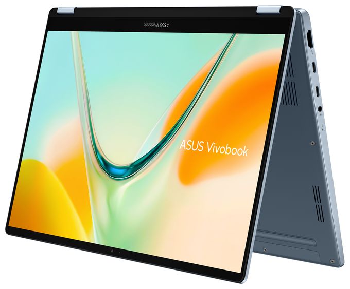 WUXGA Notebook 35,6 cm (14 Zoll) Touchscreen 8 GB RAM 256 GB SSD Windows 11 Home Qualcomm Snapdragon  Vivobook S Flip TP5408QA-U2041W (Blau) 