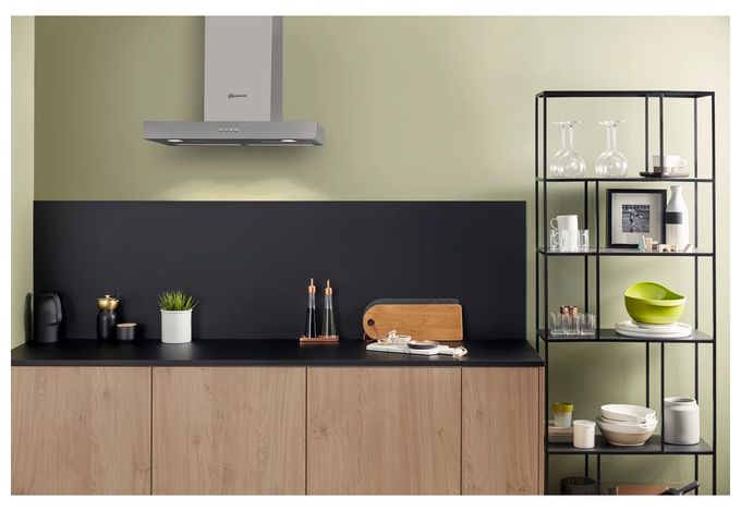 Abluft/Umluft Dunstabzugshaube/Esse Wand 60 cm (Edelstahl) DBHBS64 LMX 