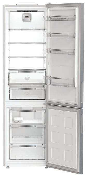 249 l / 106 l Kühl-Gefrierkombi freistehend NoFrost 140 kWh Jahr  KGDNF203B (Edelstahl) 