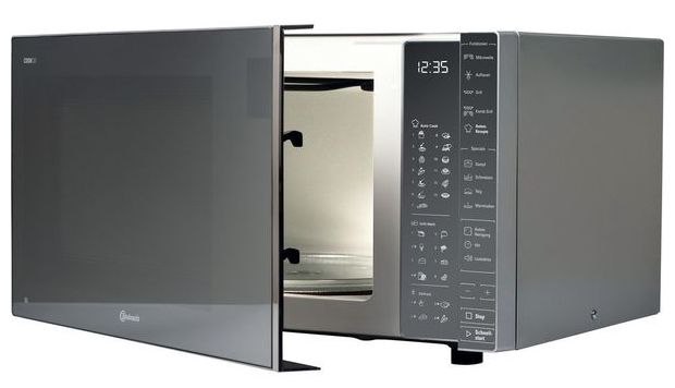 Standgeräte Solo 900 W Größe: groß 7 Stufen Dampfgaren Grill  MW304M (Grau, Spiegel) 
