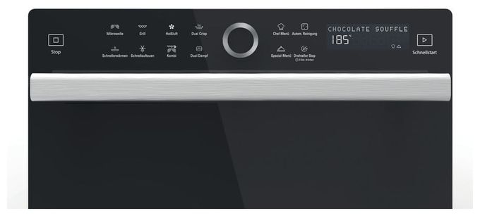 Freistehende Mikrowelle 1000 W Größe: groß 7 Stufen Dampfgaren Grill  MW3391SX (Schwarz, Grau) 
