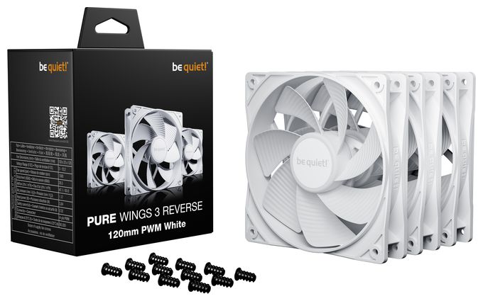 Pure Wings 3 120mm | PWM Reverse White Triple-Pack 