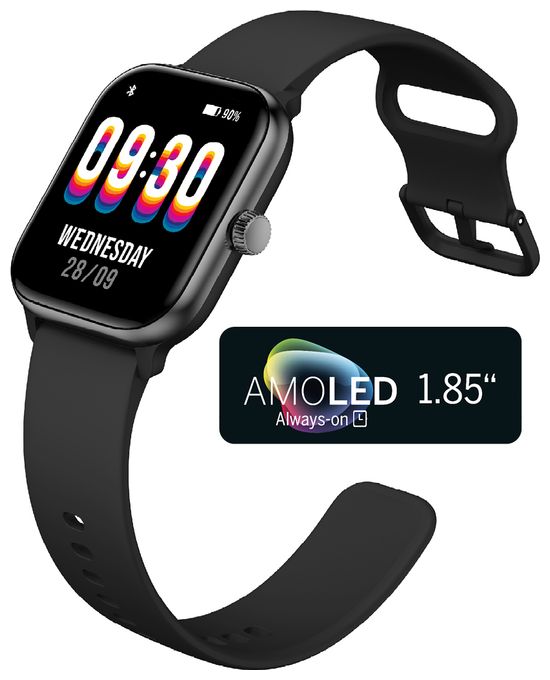 Smartwatch Rechteckig IP68  201 (Silber) 