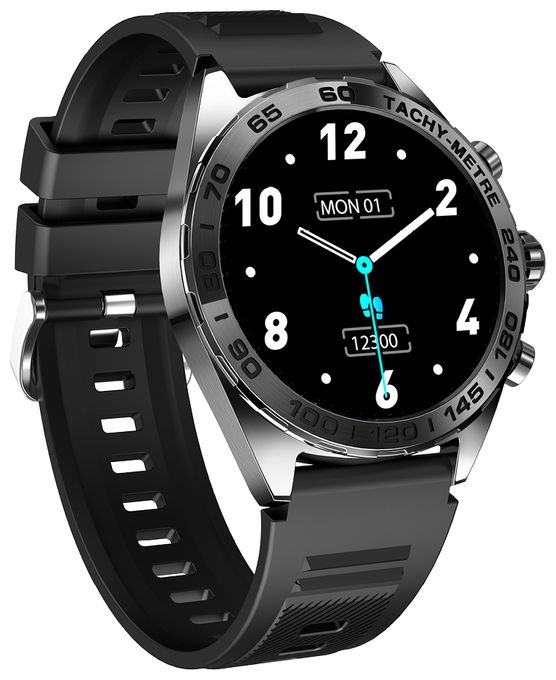 46.3 mm Smartwatch Rund IP67  501 (dunkel-metallic) 