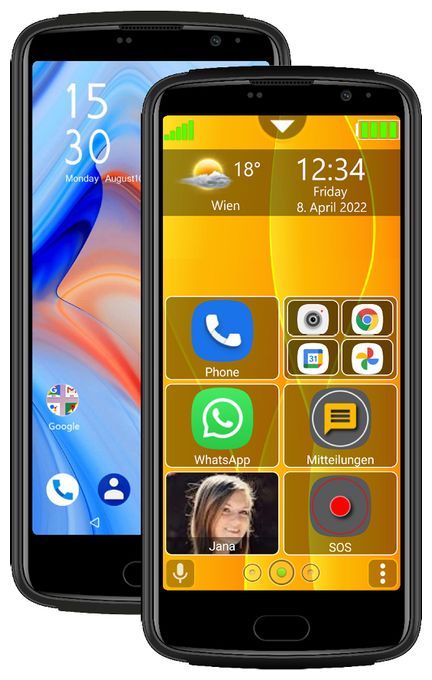 32 GB 4G Smartphone 14 cm (5.5 Zoll) Android 13 MP Einzelne Kamera Kamera Single SIM  M7 Lite premium (Schwarz) 