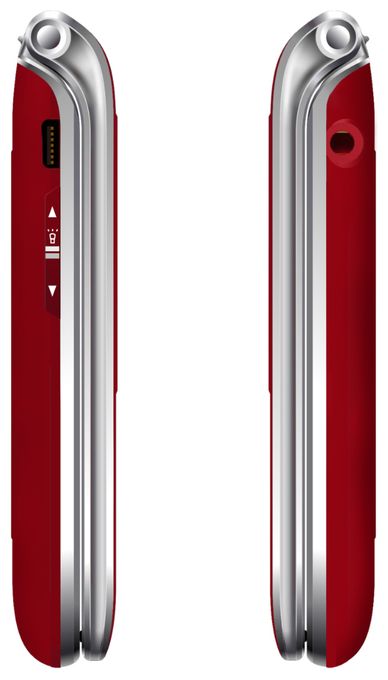4G Smartphone 6,1 cm (2.4 Zoll 1,3 MP Single SIM  SL605 (Schwarz, Rot) 
