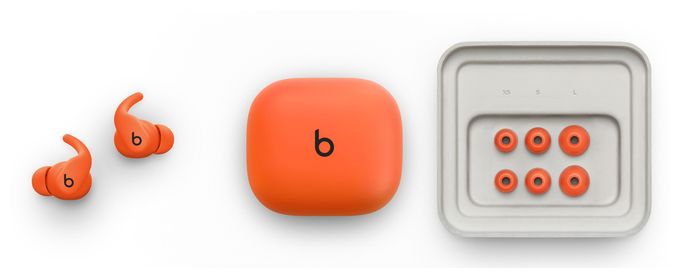 In-Ear Bluetooth Kopfhörer kabellos 7 h Laufzeit IPX4  Powerbeats Fit (Orange) 