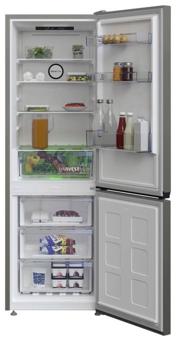 209 l / 92 l Kühl-Gefrierkombi freistehend NoFrost 200 kWh Jahr  B5RCNA346HG (Grau) 
