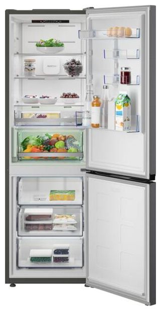 252 l / 118 l Kühl-Gefrierkombi freistehend NoFrost 145 kWh Jahr  B7RCNA377HXP (Edelstahl) 