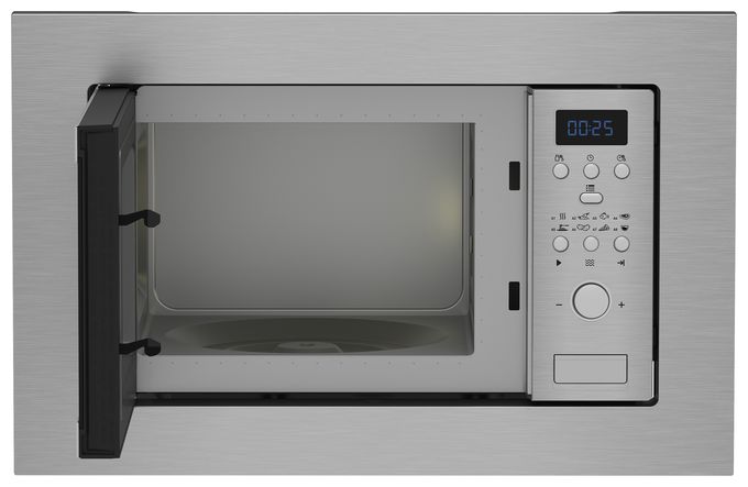 Einbau-Mikrowelle 700 W Größe: klein 5 Stufen (Edelstahl) BMOB17131X 