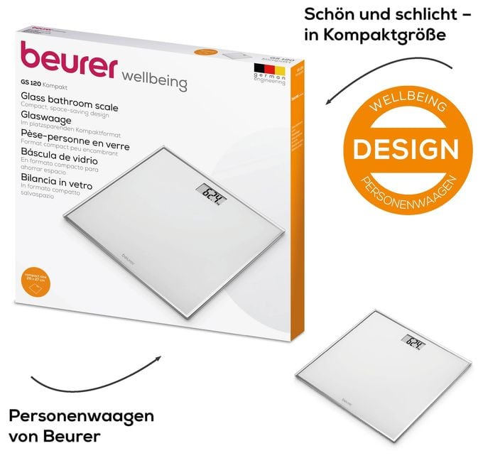 Elektronische Personenwaage bis 150 kg GS120 Kompakt 