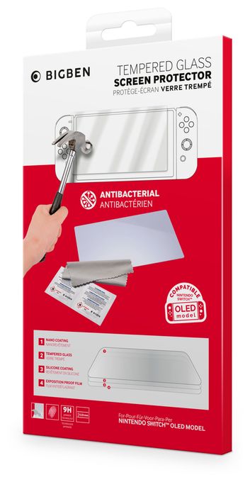 Nintendo Switch OLED  Tempered Glass Screen Protector (Transparent) 