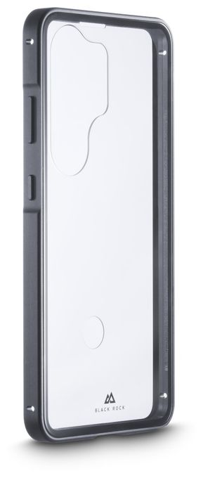 Cover für Samsung Galaxy S26 Ultra (Schwarz, Transparent) 360° Glass 