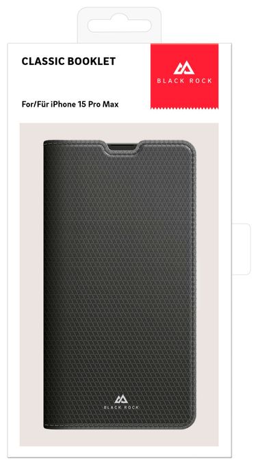 Geldbörsenhülle für Apple iPhone 15 Pro Max  The Classic Case (Schwarz) 