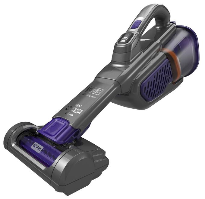 Handstaubsauger Beutellos bis 20 min Laufzeit 18 V  BHHV520BFP Dustbuster (Schwarz, Violett) 