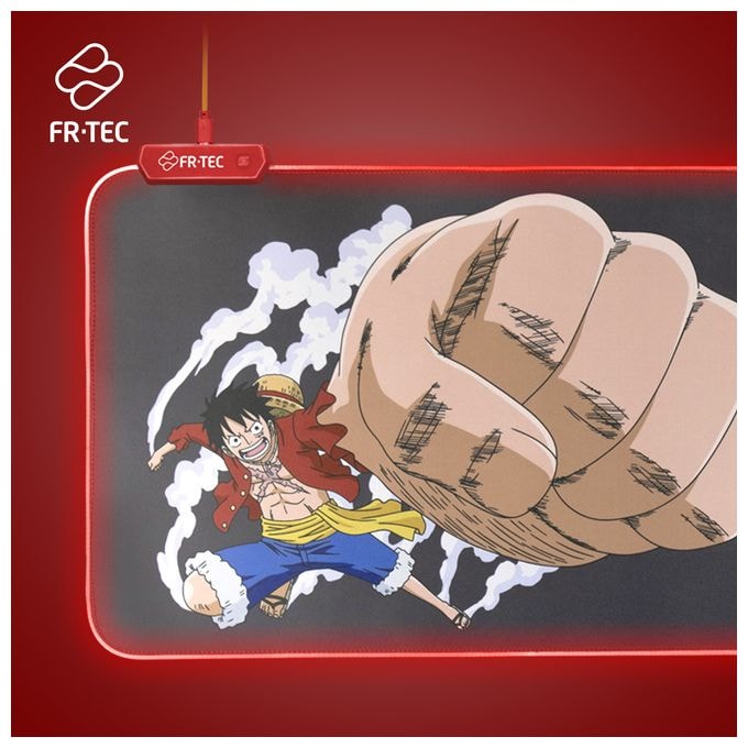 Mauspad (Schwarz, Grau, Rot, Gelb) One Piece 