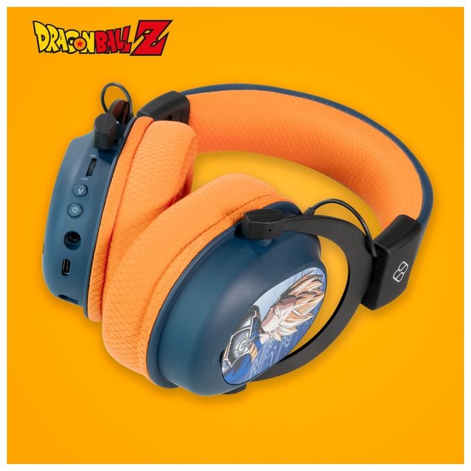 Over Ear Bluetooth Kopfhörer kabelgebunden&kabellos USB Typ-C (Schwarz, Grau, Orange) Wireless Gaming Headset Dragon Ball Z 
