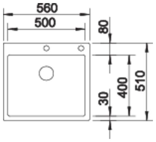 CLARON 500-IF/A Durinox, Edelstahl Durinox, mit Ablauffernbedienung, keine Beckenlage, 600 mm Untermaß 