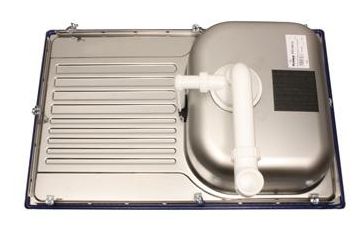Edelstahl 1 Becken  TIPO 45 S Compact Einbauspüle für 45 cm Unterschrank (Edelstahl) 