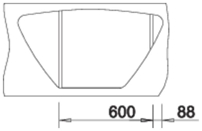 Edelstahl 2 Becken  TIPO 9 E Einbauspüle für 60 cm Unterschrank (Edelstahl) 