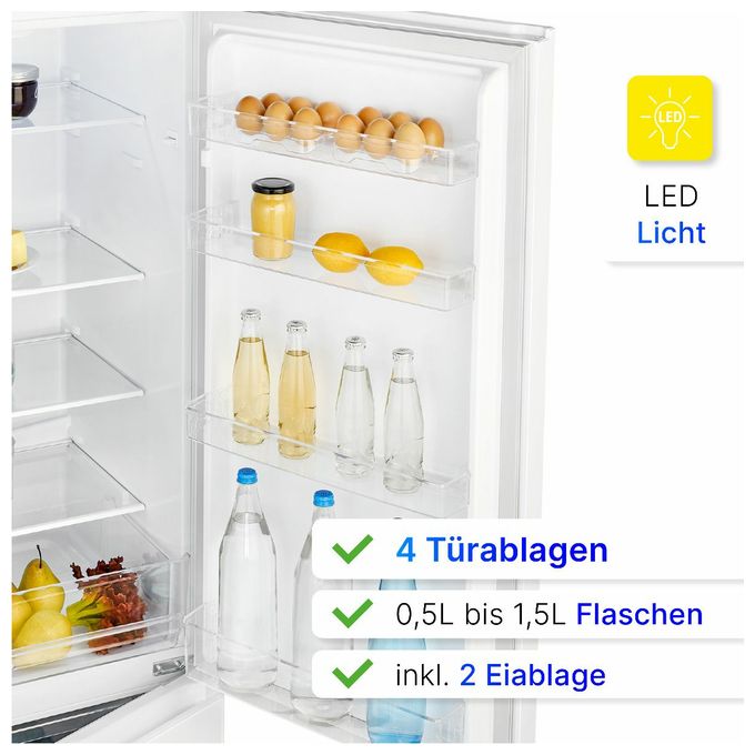 198 l / 71 l Kühl-Gefrierkombi freistehend 168 kWh Jahr  KG184.1 (Weiß) 