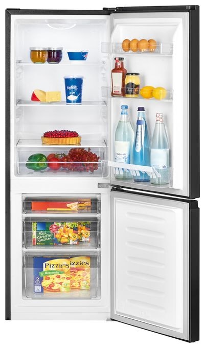 122 l / 43 l Kühl-Gefrierkombi freistehend 195 kWh Jahr  KG320.2 (Schwarz) 